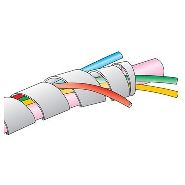 Alpha Wire 3/8" PE SPIRAL WRAP, 100FT SW3 NA005